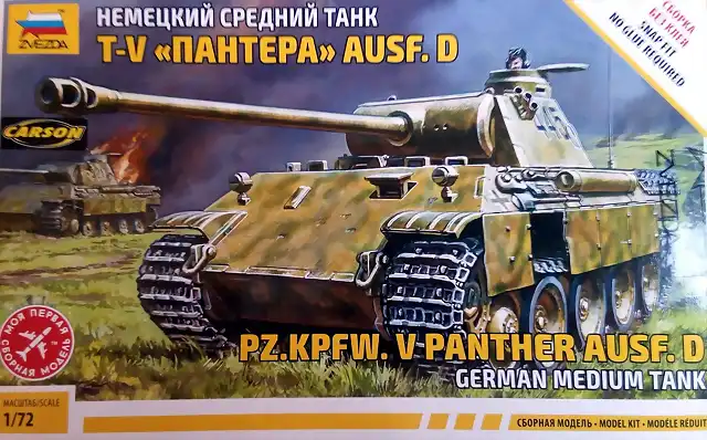 Zvezda - Sd.Kfz.171 Panzer V Ausf.D Panther - 1-35