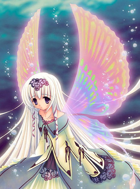 angel de alasa de colores