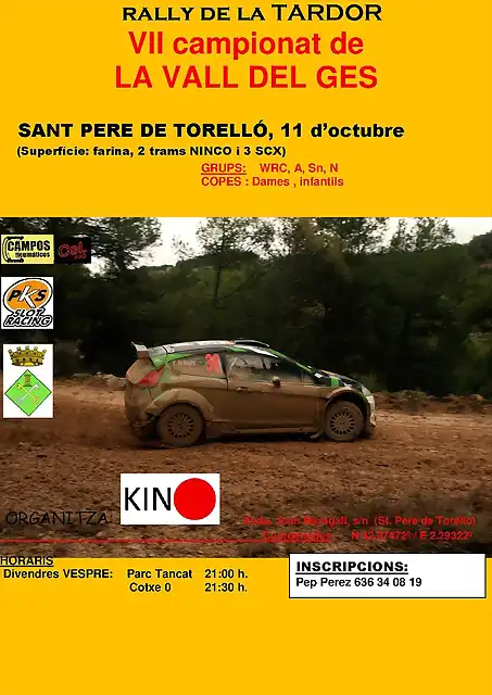 cartell VII rally de la tardor