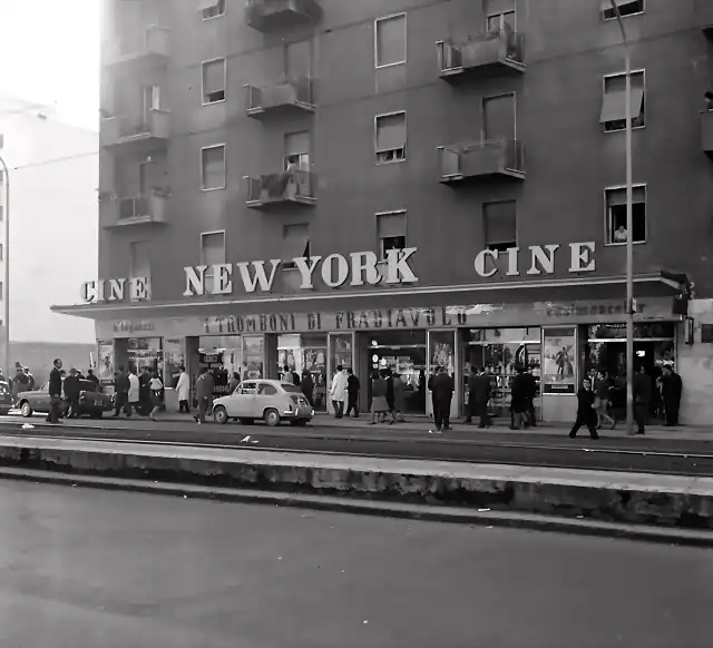 Rom - Via delle Cave, Cinema New York, 1961