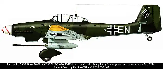 Junkers-Ju-87G2-Stuka-10.(Pz)SG3-(S7+EN)-WNr-494231-Kekava-Latvia-Sep-1944-0A