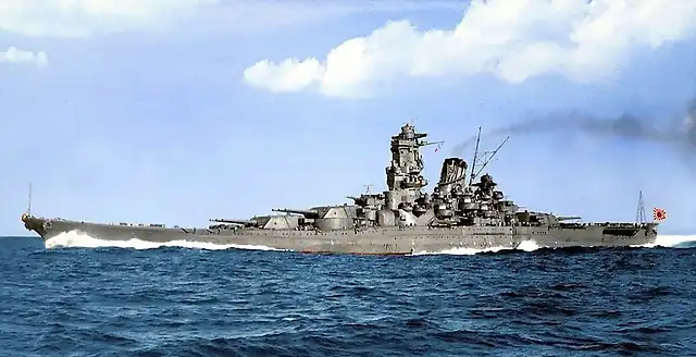 IJN_Yamato_trials_color