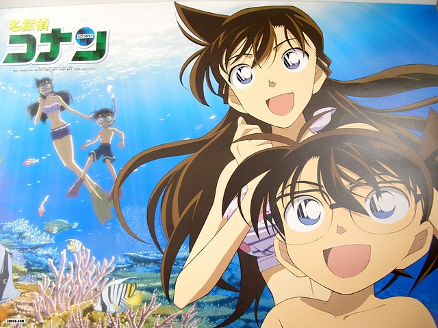 Detective Conan - Ran y Conan buceando Detective Conan - Ran y Conan buceando