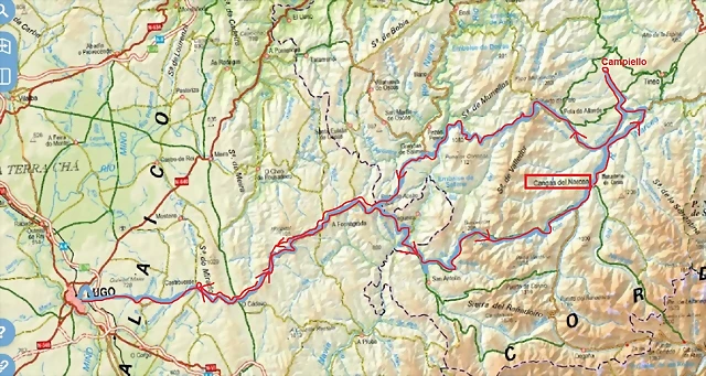 Cangas mapa