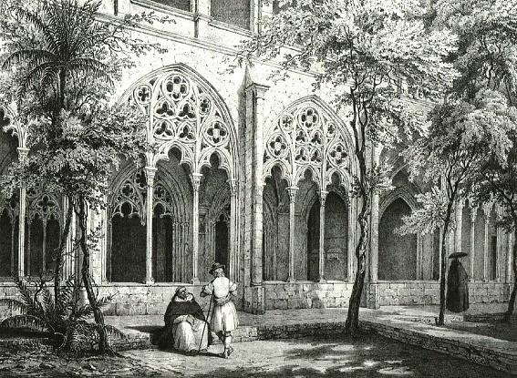 1845 grabado claustro santo domingo 1845 grabado claustro santo domingo