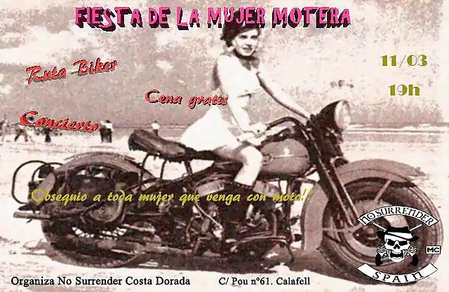 Mujer Motera