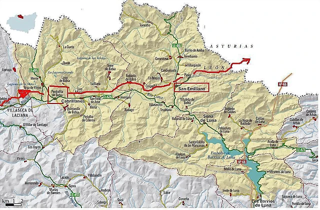 Mapa con ruta Mapa con ruta
