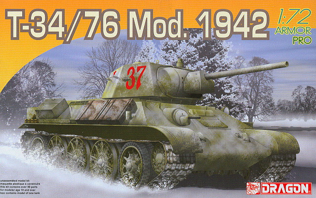 Dragon - T-34 Mod.1942 - 1-72