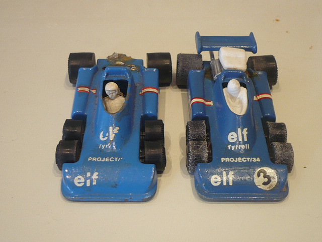 F1 Tyrrell P34 celeste y azul ruedas A