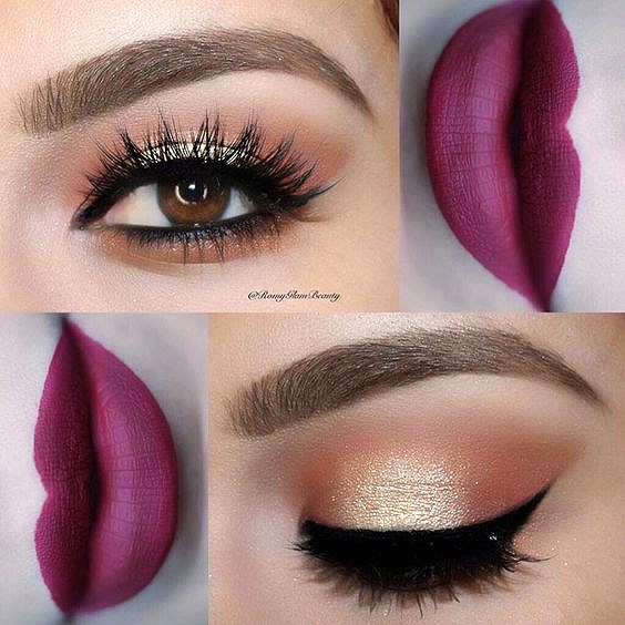 Tendencia y Estilo  Peanut butter & jelly, un pelo de Mermelada con Cacahuete  Labios y Ojos