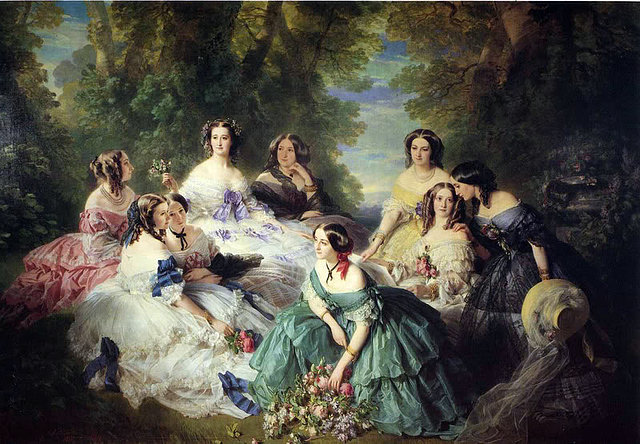 La emperatriz Eugenia y sus damas