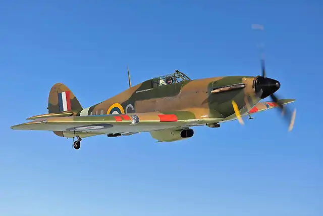 Caza Hawker Hurricane de la RAF en la WWII