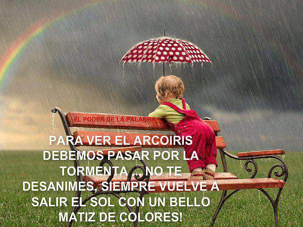 frase para ver el arcoiris