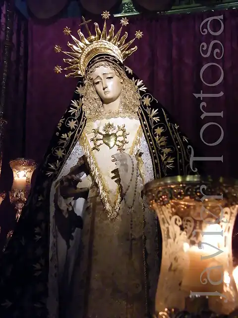 Soledad bajo palio de Viernes Santo