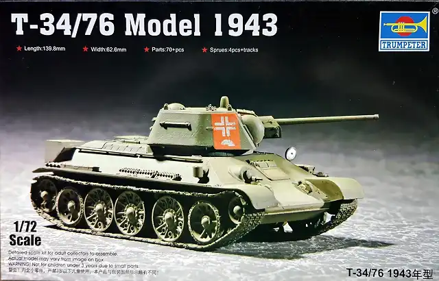 Trumpeter - T-34-76 1943 - 1-72