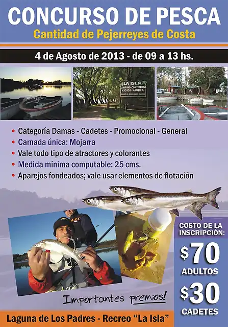 CONCURSO DE PESCA Laguna de Los Padres - Recreo La Isla