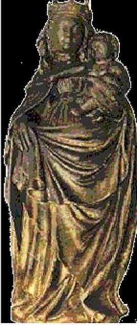 Virgen del Pilar si manto ni columna Virgen del Pilar si manto ni columna
