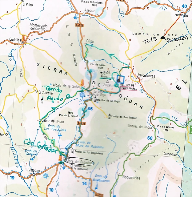 mapa Valdelinares mapa Valdelinares