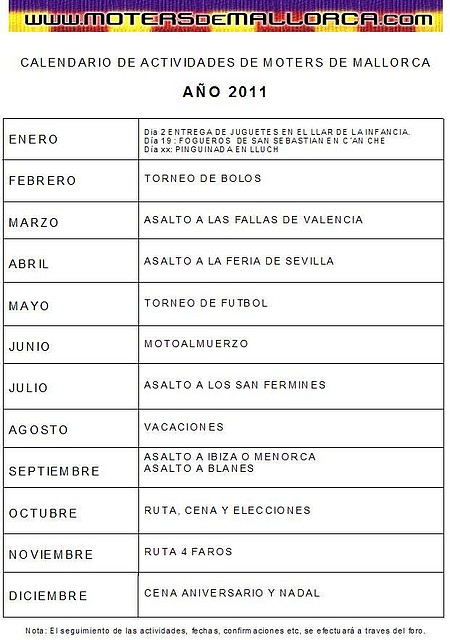 calendario