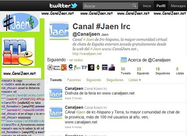 Canal #Jaen en twiter