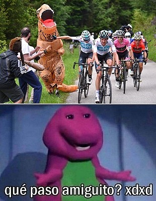 Froome dinosaurio meme