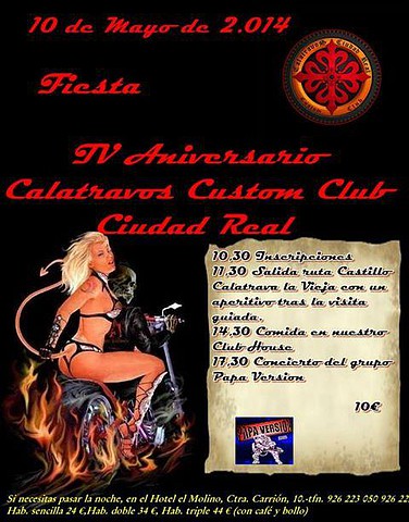 CALATRAVOS 10 de MAYO cartel fiesta