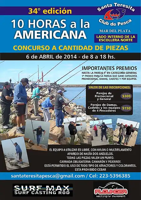 cLUB DE PESCA SANTA TERESITA PESCA A LA AMERICANA 2014 (1)