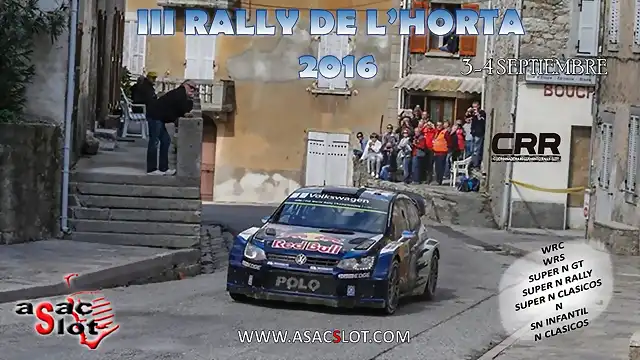 CARTEL III RALLY DE L' HORTA