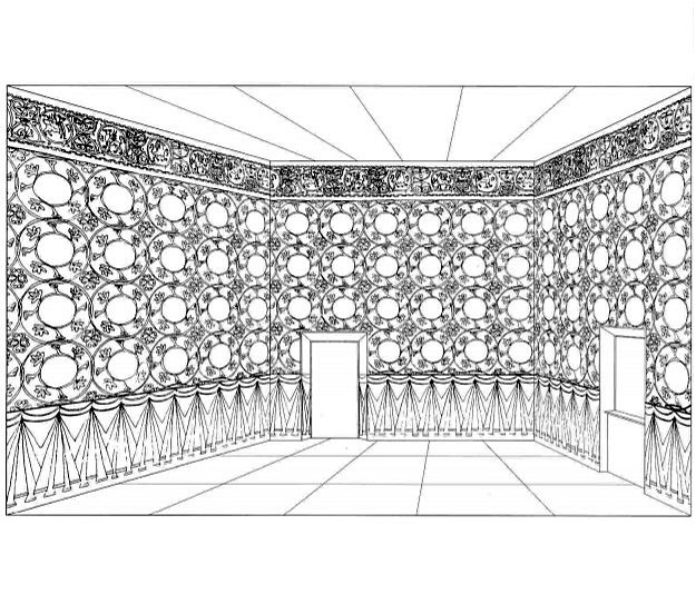 Cubicolo di Niccolo III frammenti affreschi 5