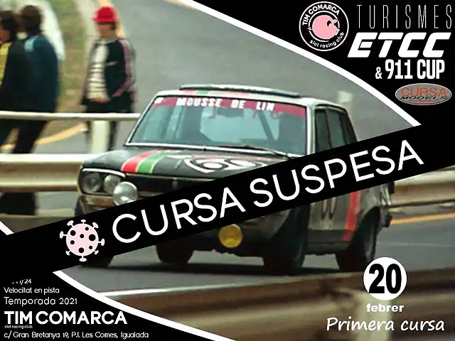 Cartell Turismes ETCC - cursa 1s