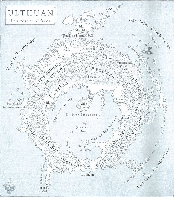 Mapa Ulthuan