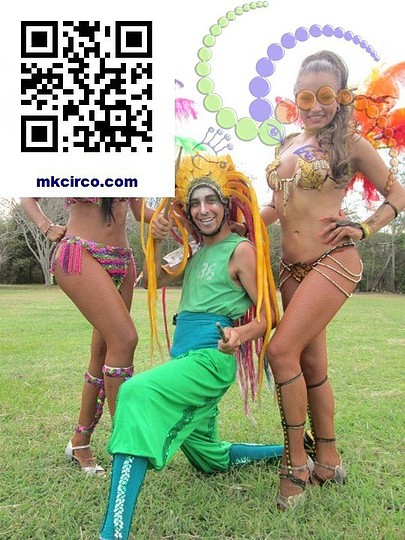 bailarinas samba batucada, circo musica contactar musica mkcirco@gmail.com tel. 7253510 (23)