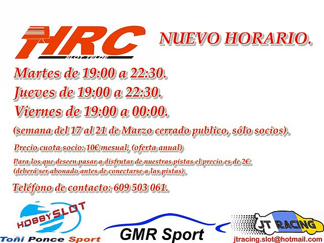 HORARIO CLUB.