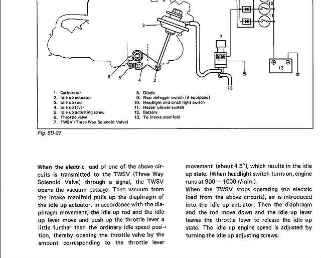 Idle up system