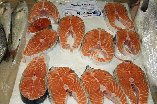 Filetes de salmn de estero