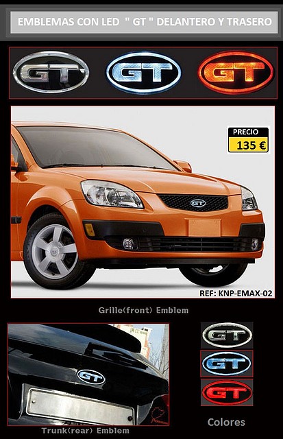 emblemas con led GT.KNP-EMAX-02.Hi-motors