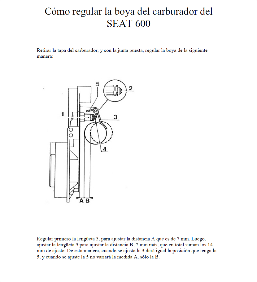 ajuste boya carburador