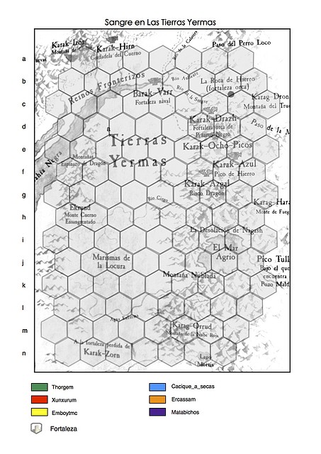 Sangre en las Tierras Yermas Mapa