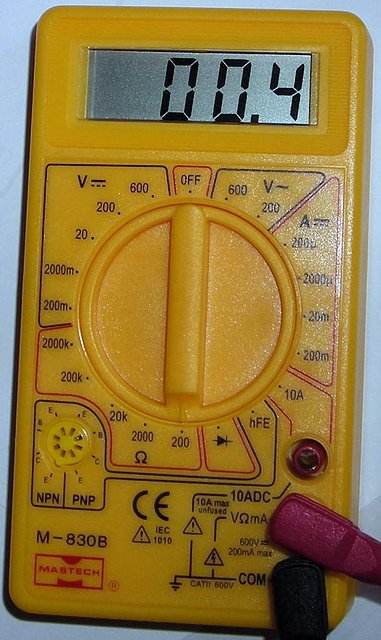 Lectura tester en la antena