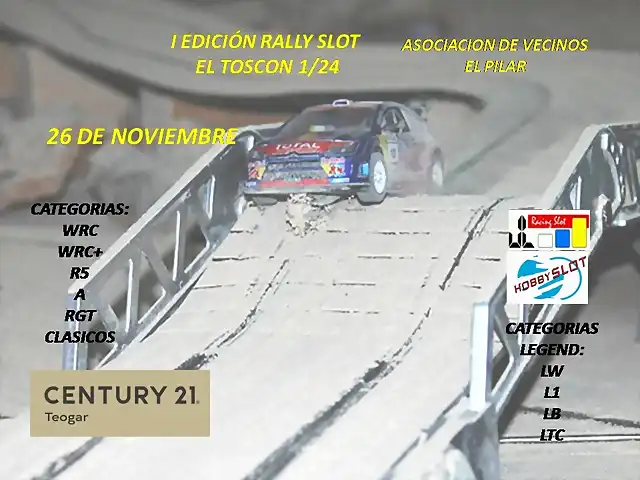 CARTEL RALLY SLOT 124 EL TOSCON 2