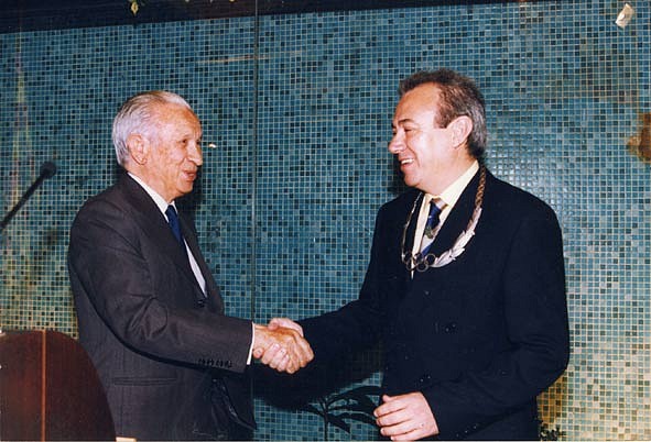 Pablo Ornaque con Samaranch