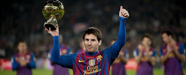 Messi con su balon..