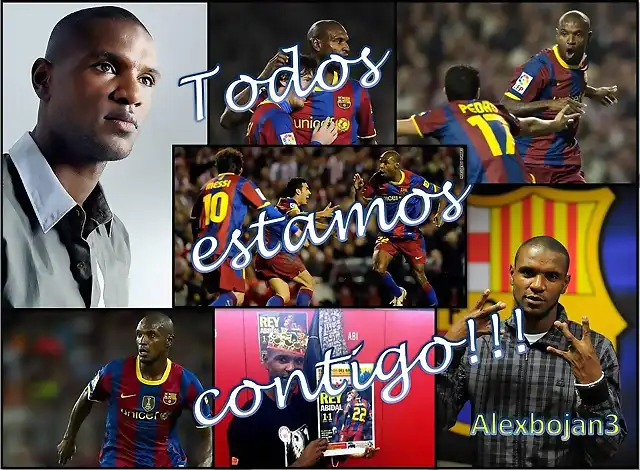 Abidal y su equipo