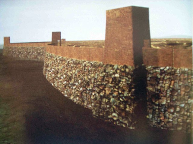 Detalle de la muralla de Numancia