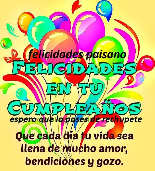 cumple paisano