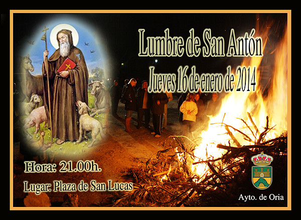 Cartel de la Lumbre d eSan Ant?n. 2014