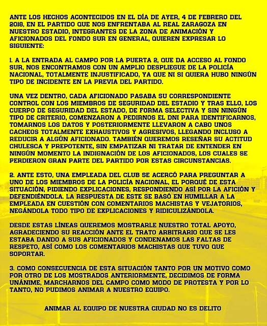 COMUNICADO 4 DE FEBRERO COMUNICADO 4 DE FEBRERO