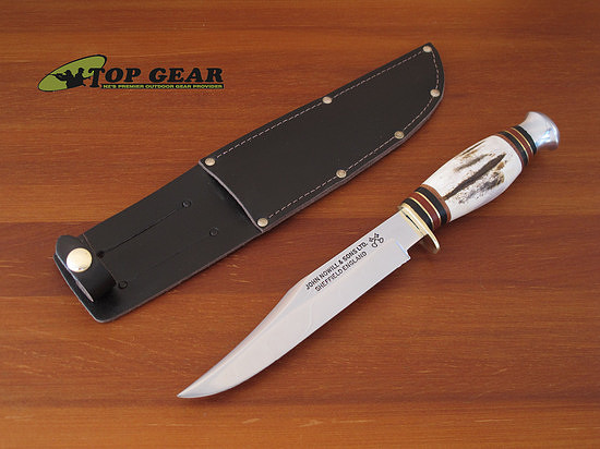 John Nowill Bowie Knife - 6 Inch Blade - Stag Handle Model SHE001 copy.1