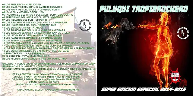 Puluqui TropiRanchero - Super Edicion Especial 2014-2015 Disco Full