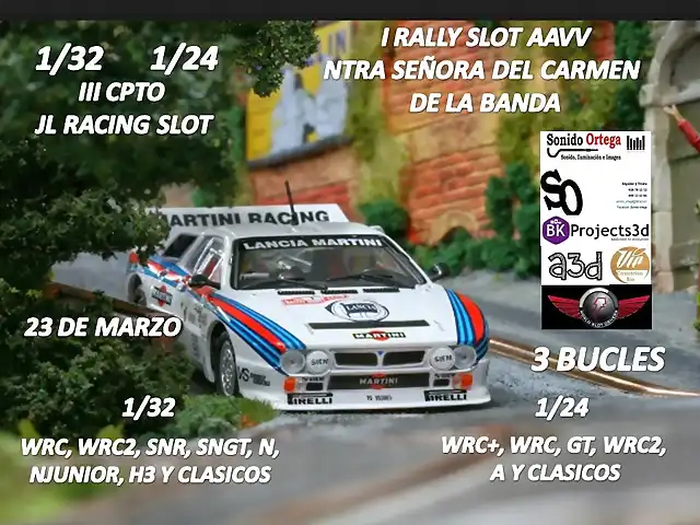 CARTEL  RALLY SLOT LA BANDA